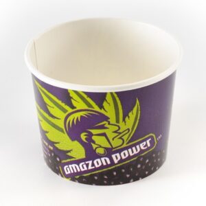 The image is showing a purple bowl labelled with Amazon Power