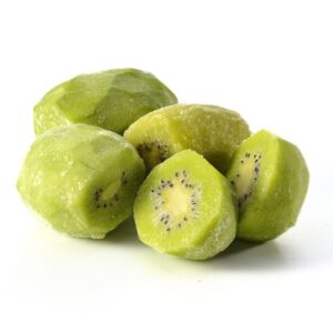 The image is showing peeled kiwi fruit