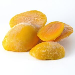 The image is showing 10kg of half sliced mango fruit