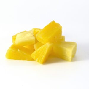 The image is showing 10kg diced pineapple fruit