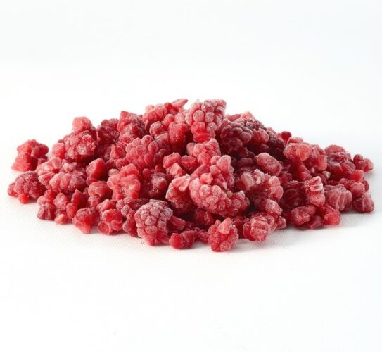 The image is showing the 12kg pink colour crumble raspberry